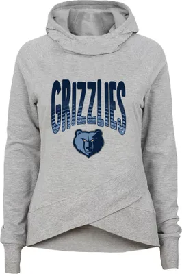 Outerstuff Youth Memphis Grizzlies Grey Glitter Game Funnel Neck Hoodie