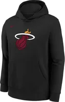 Nike Youth Miami Heat Black Club Logo Fleece Sweatshirt