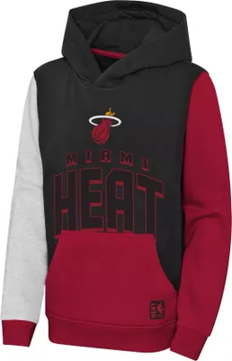 Outerstuff Youth Miami Heat Rimshot Pullover Black Hoodie