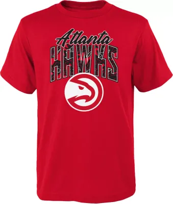 Outerstuff Youth Atlanta Hawks Red Tri-Ball T-Shirt