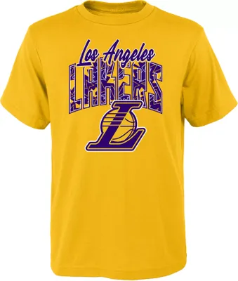 Outerstuff Little Kids' Los Angeles Lakers Yellow Tri-Ball T-Shirt