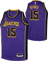 Nike Youth Los Angeles Lakers Austin Reaves #15 Statement Swingman Jersey