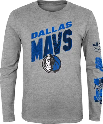 Outerstuff Youth Dallas Mavericks Grey Parks & Wreck Long Sleeve T-Shirt