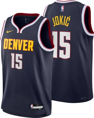 Nike Youth Denver Nuggets Nikola Jokic #15 Navy Swingman Jersey