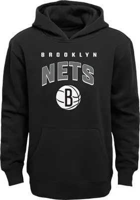 Outerstuff Youth Brooklyn Nets Stadium Pullover Black Hoodie