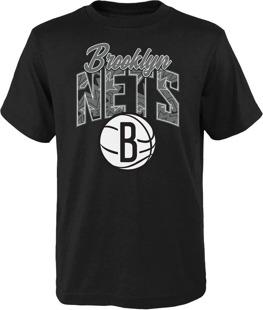 Outerstuff Youth Brooklyn Nets Black Tri-Ball T-Shirt