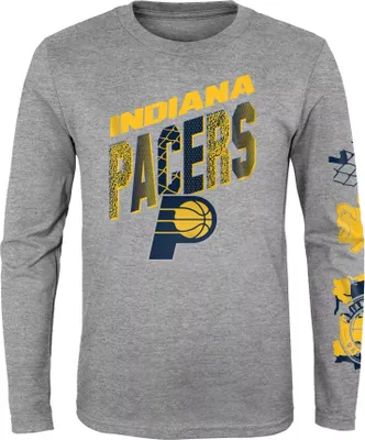 Outerstuff Youth Indiana Pacers Grey Parks & Wreck Long Sleeve T-Shirt