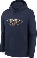 Nike Youth New Orleans Pelicans Navy Club Logo Fleece Sweatshirt