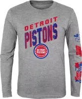 Outerstuff Youth Detroit Pistons Grey Parks & Wreck Long Sleeve T-Shirt