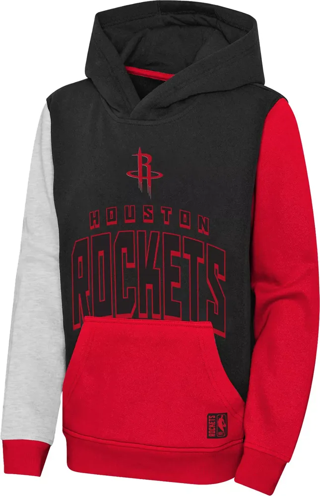 Outerstuff Youth Houston Rockets Rimshot Pullover Black Hoodie