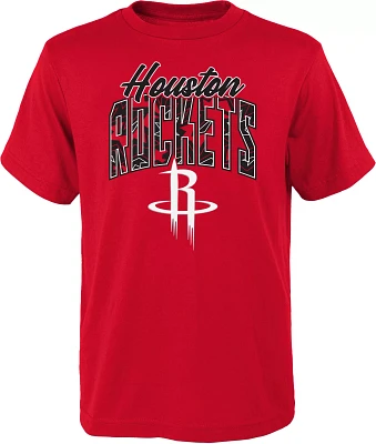 Outerstuff Youth Houston Rockets Red Tri-Ball T-Shirt