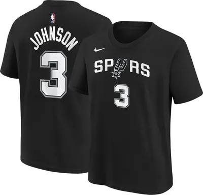 Nike Youth San Antonio Spurs Black Keldon Johnson #3 T-Shirt