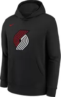 Nike Youth Portland Trail Blazers Black Club Logo Fleece Sweatshirt