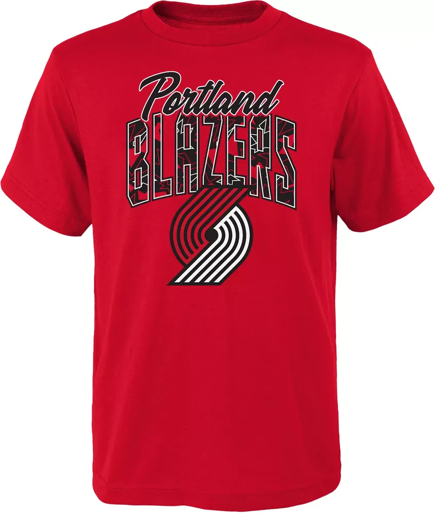 Outerstuff Youth Portland Trail Blazers Red Tri-Ball T-Shirt