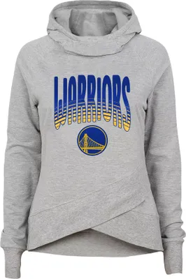 Outerstuff Youth Golden State Warriors Grey Glitter Game Funnel Neck Hoodie