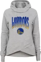 Outerstuff Youth Golden State Warriors Grey Glitter Game Funnel Neck Hoodie