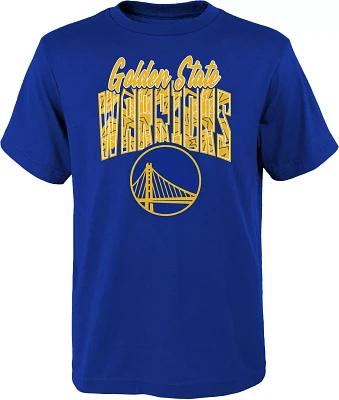 Outerstuff Little Kids' Golden State Warriors Royal Tri-Ball T-Shirt