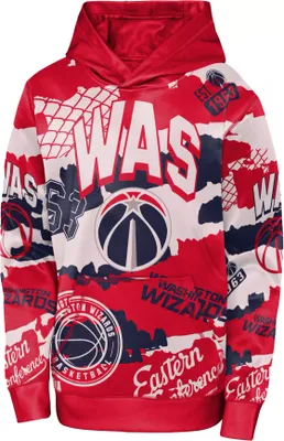 Outerstuff Youth Washington Wizards Over The Limit Red Sublimated Hoodie