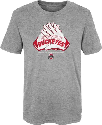 Gen2 Little Kids' Ohio State Buckeyes Heather Grey Hands Up T-Shirt