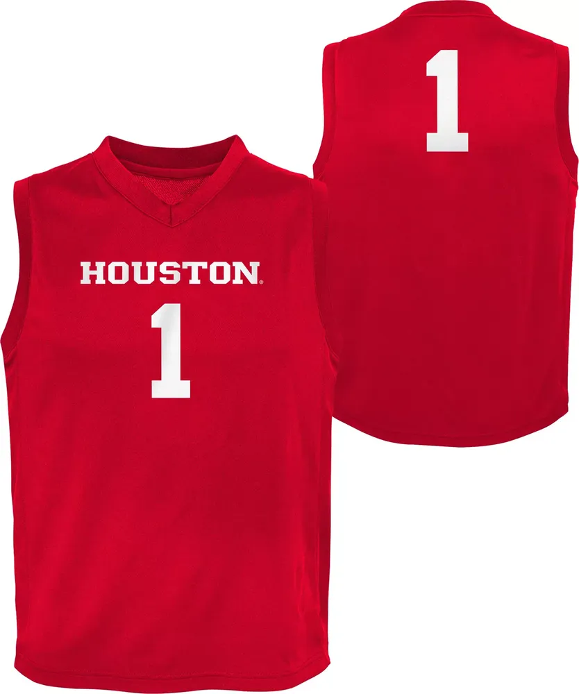 Gen2 Youth Houston Cougars #1 Red Replica Jersey