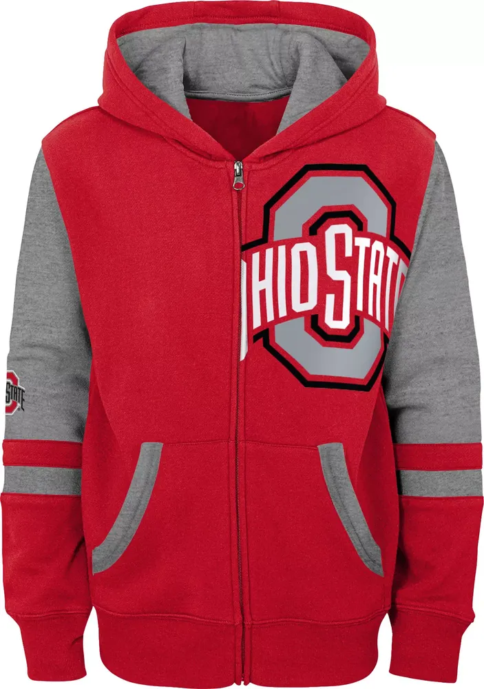 Gen2 Youth Ohio State Buckeyes Scarlet Stadium Full-Zip Hoodie