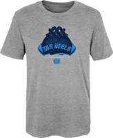 Gen2 Little Kids' North Carolina Tar Heels Heather Grey Hands Up T-Shirt