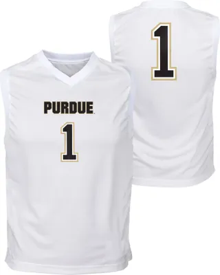 Gen2 Youth Purdue Boilermakers #1 White Replica Jersey