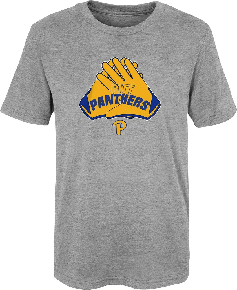 Gen2 Little Kids' Pitt Panthers Heather Grey Hands Up T-Shirt