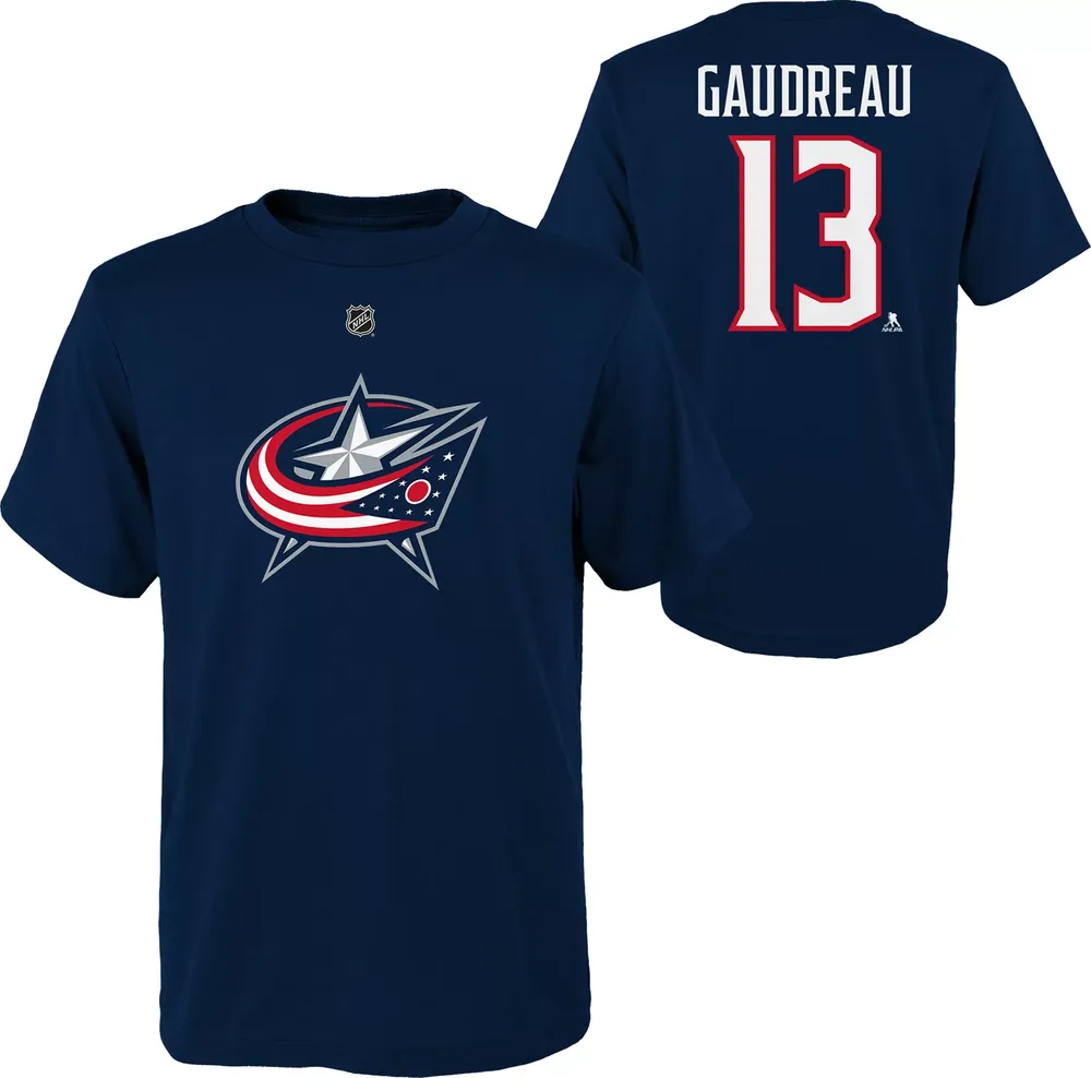 NHL Youth Columbus Blue Jackets Johnny Gaudrea #13 Navy T-Shirt