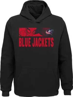 NHL Youth Columbus Blue Jackets Marvel Black Pullover Hoodie