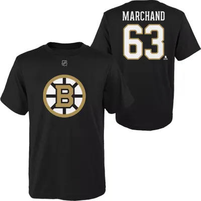 NHL Youth Boston Bruins Brad Marchand #63 Black T-Shirt