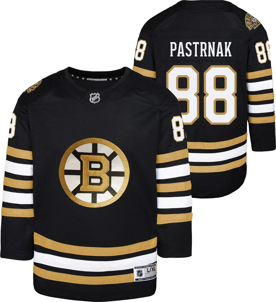 NHL Youth Boston Bruins Centennial David Pastrnák #88 Premier Home Jersey