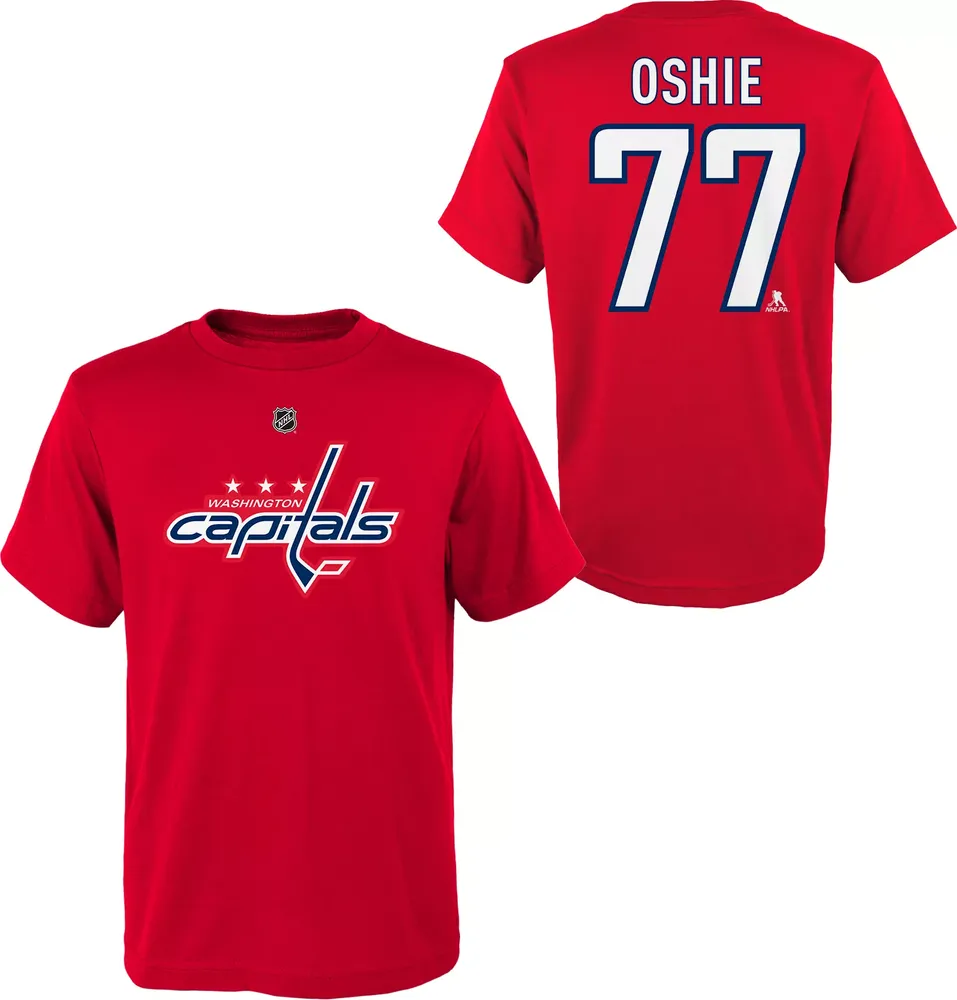 NHL Youth Washington Capitals T.J. Oshie #77 Red T-Shirt