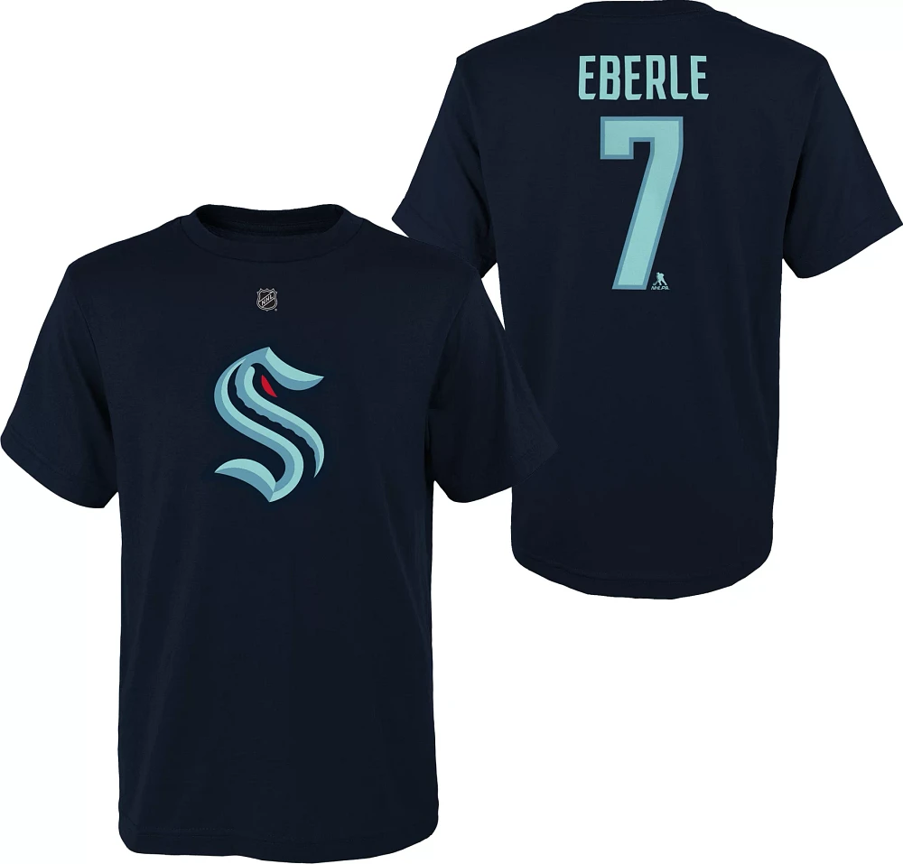 NHL Youth Seattle Kraken Jordan Eberle #7 Navy T-Shirt