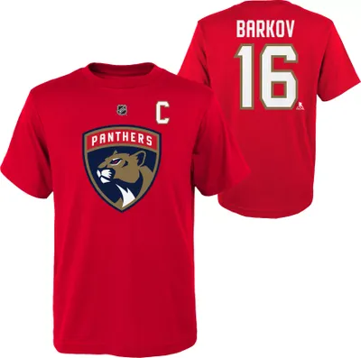 NHL Youth Florida Panthers Aleksander Barkov #16 Red T-Shirt