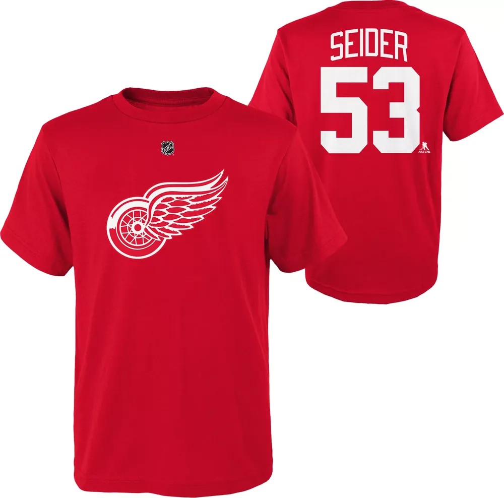 NHL Youth Detroit Red Wings Moritz Seider #53 T-Shirt