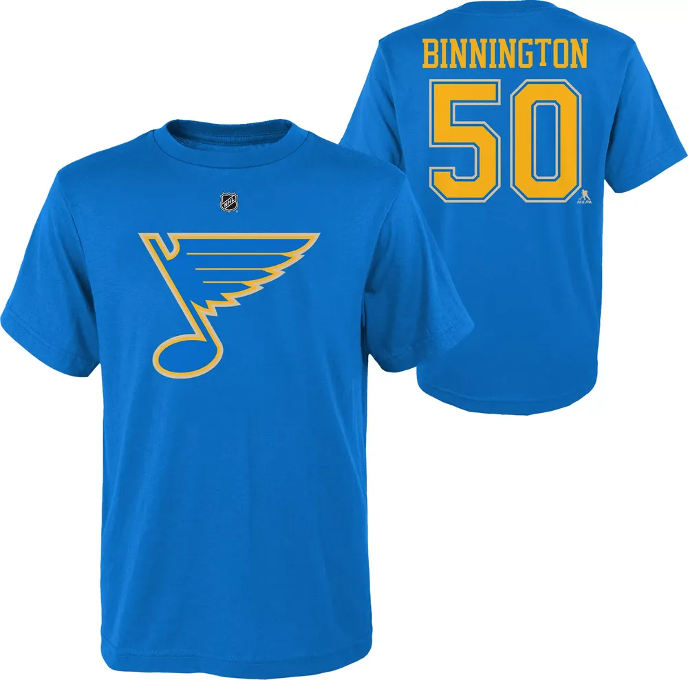 NHL Youth St. Louis Blues Jordan Binnington #50 Blue T-Shirt