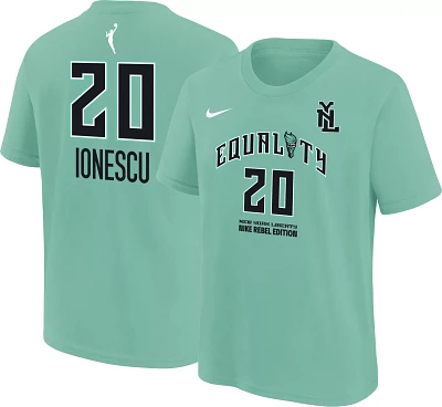 Nike Youth New York Liberty Green Sabrina Ionescu #20 Rebel T-Shirt