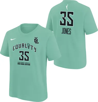 Nike Youth New York Liberty Jonquel Jones #35 Mint T-Shirt