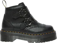 Dr. Martens Women's Devon Flower Buckle Platform Boots