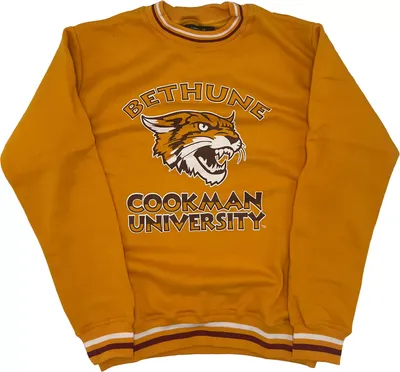 Tones of Melanin Men's Bethune-Cookman Wildcats Gold Crew Neck Sweatshirt