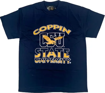 Tones of Melanin Men's Coppin State Eagles Gold Yardfest Classic T-Shirt