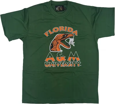 Tones of Melanin Men's Florida A&M Rattlers Green Yardfest Classic T-Shirt