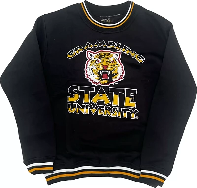 Tones of Melanin Men's Grambing State Tigers Black Yardfest Crew Neck Pullover Sweatshirt