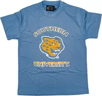 Tones of Melanin Men's Southern University Jaguars Columbia Blue Yardfest Classic T-Shirt