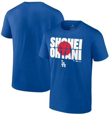 MLB Men's Los Angeles Dodgers Shohei Ohtani Royal 'Sun' T-Shirt