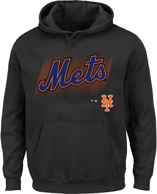 MLB Men's New York Mets Black Big and Tall Fleece Hoodie