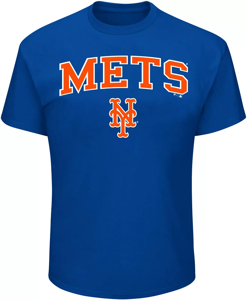 MLB Men's New York Mets Blue Big and Tall Arch Logo T-Shirt