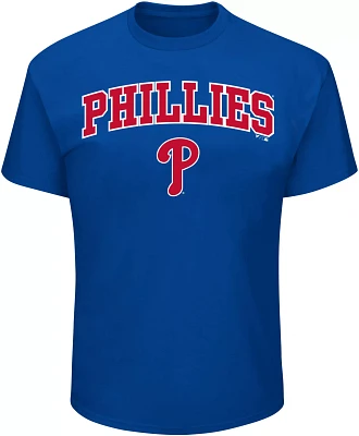 MLB Men's Philadelphia Phillies Royal Big and Tall Arch Logo T-Shirt