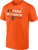 MLB Men's 2023 Postseason "Take October" Baltimore Orioles Locker Room T-Shirt